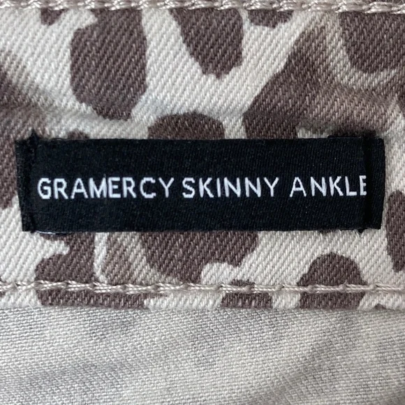 Nine West 14 Leopard Print Gramercy Skinny Ankle Jeans Pants - Picture 5 of 16